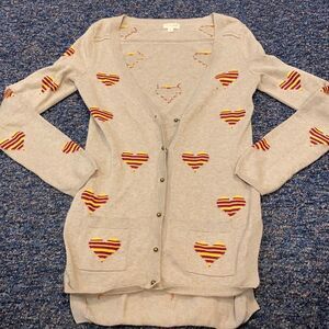 MAiSON Jules Heart Cardigan sz. S